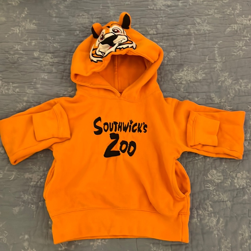 Tiger hoodie from Southwick Zoo